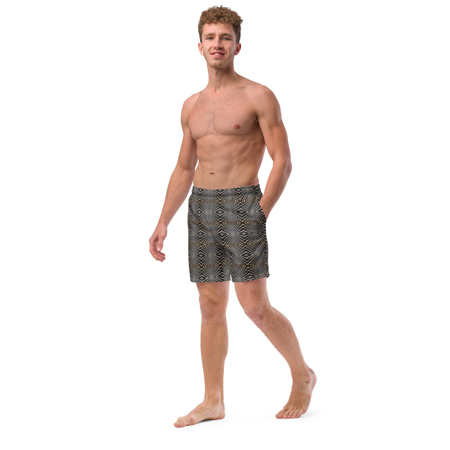 Eco-friendly Swim Trunks (Tetris)