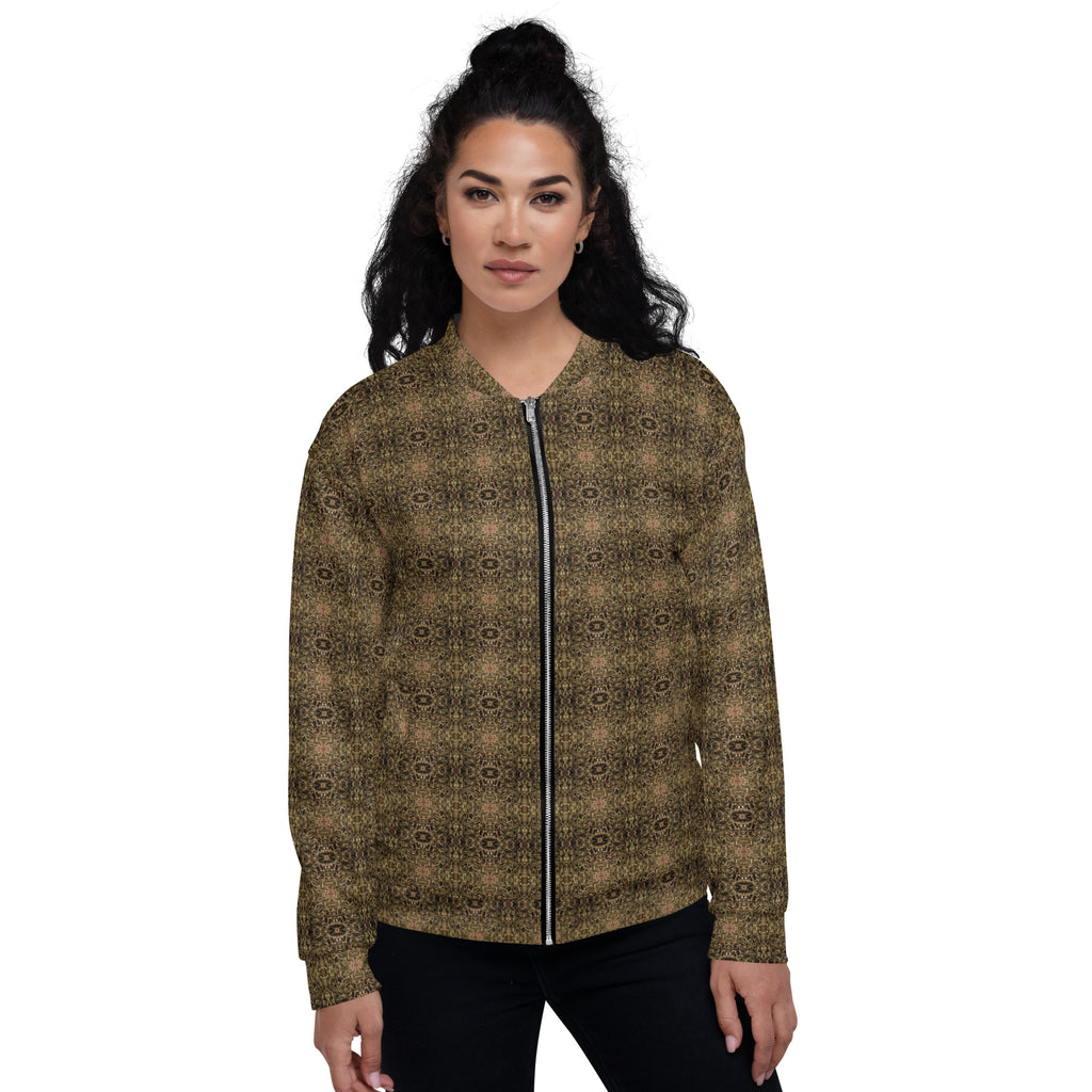 Unisex Bomber Jacket (Olive Stix)