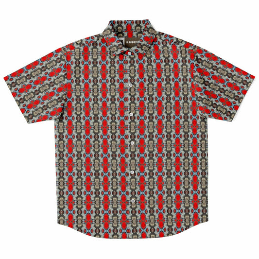 Short Sleeve Button Down Shirt (Modern Paisley)