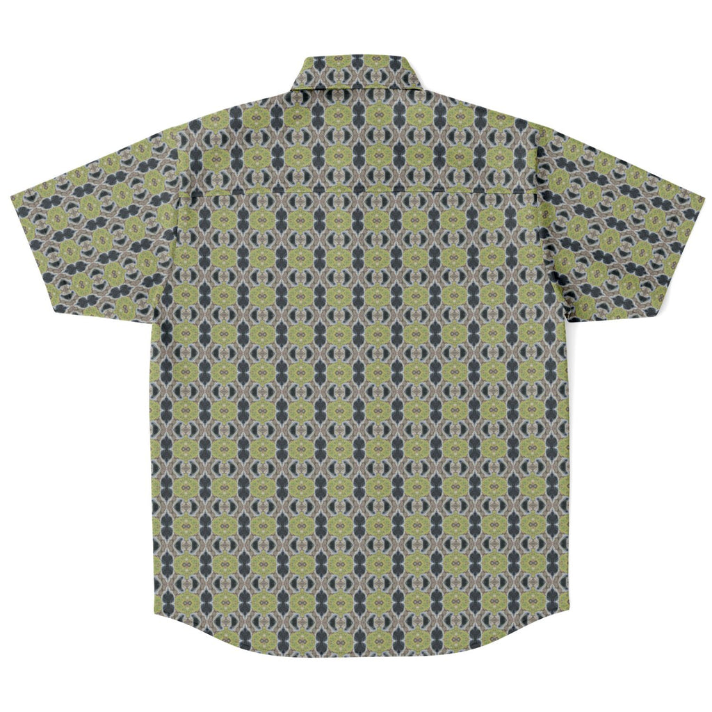Short Sleeve Button Down Shirt (Glass Block No. 3)