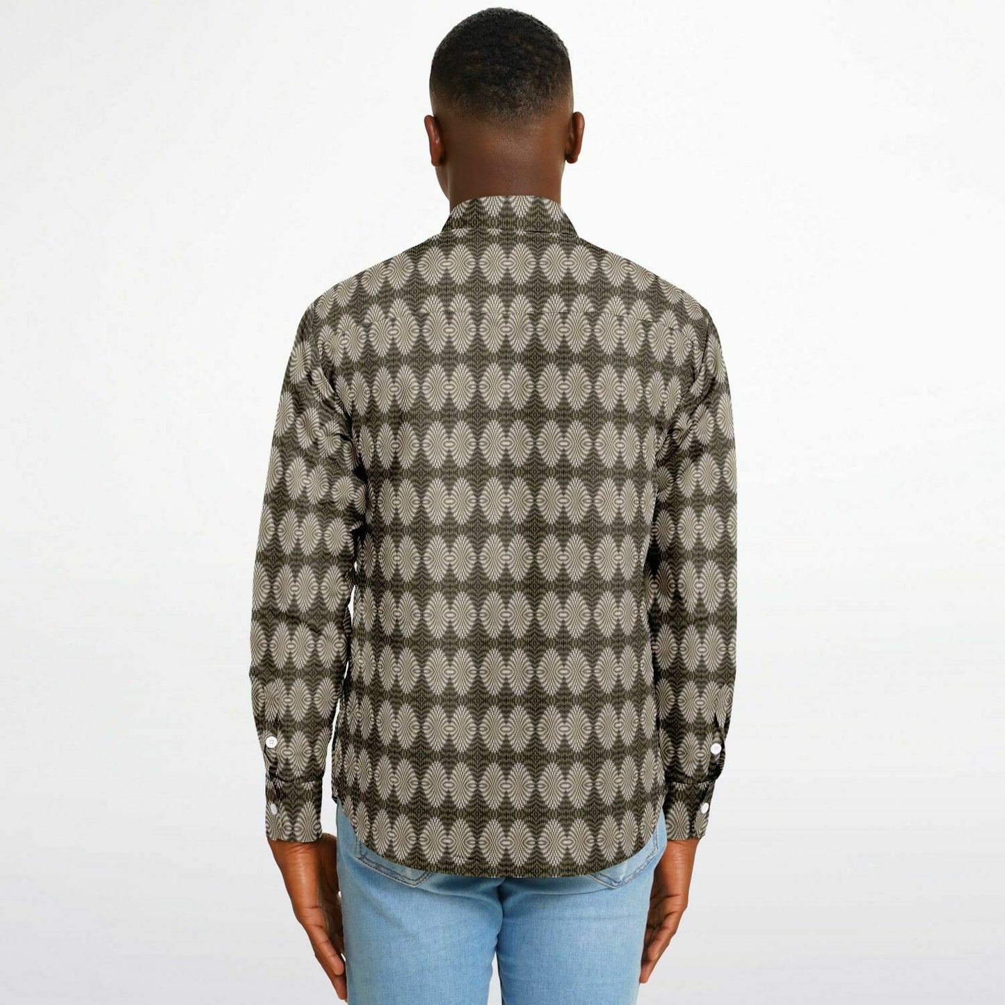 Long Sleeve Button Down Shirt - (Hypno)