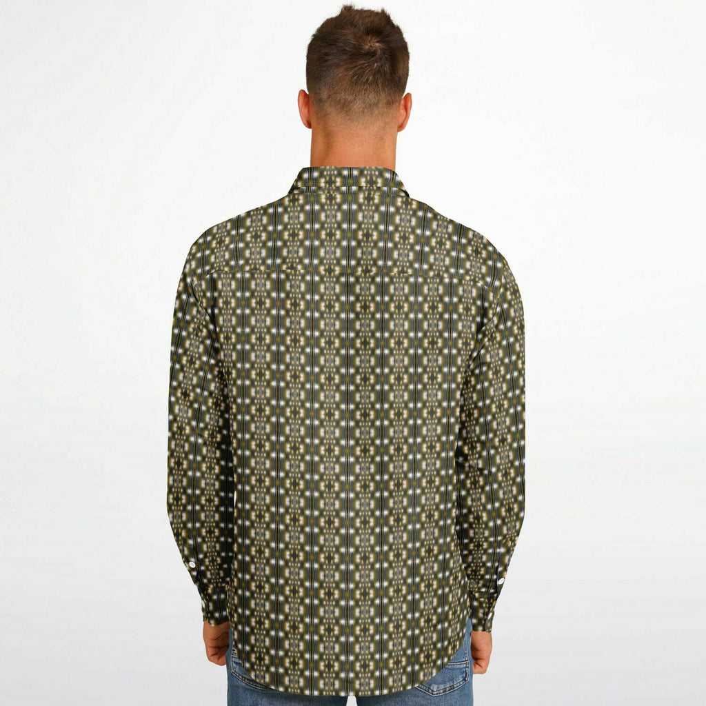 Long Sleeve Button Down Shirt (Yellow Accordion)