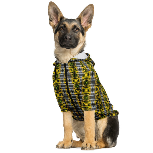 Dog Zip-Up Hoodie (Lemon Snakes)