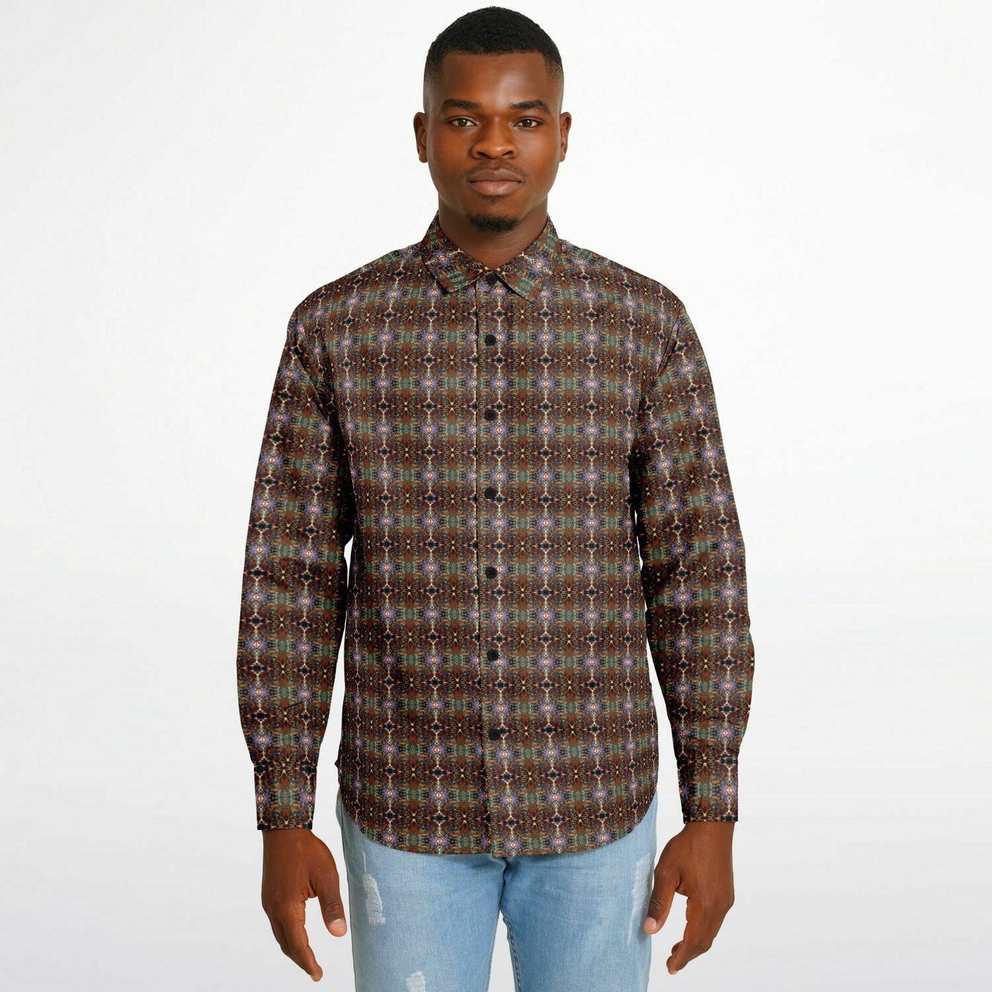 Long Sleeve Button Down Shirt (Woodstock No. 1)