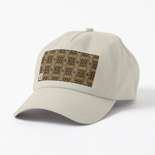 Beige Unstructured Cap (Golden Blossom)