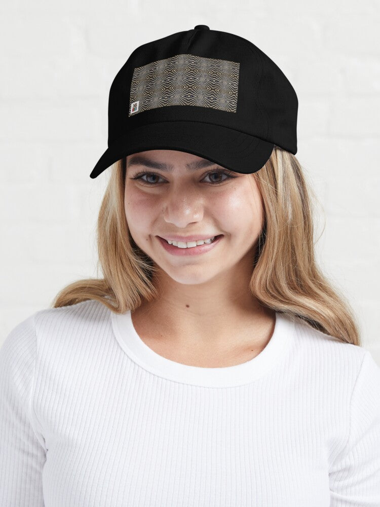 Black Unstructured Cap (Tetris)