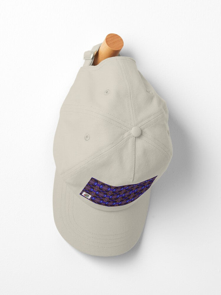 Beige Unstructured Cap (Cobalt Bubble)