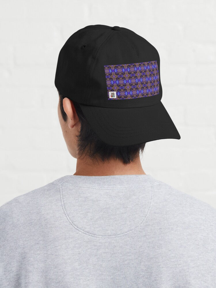 Black Unstructured Cap (Cobalt Bubble)