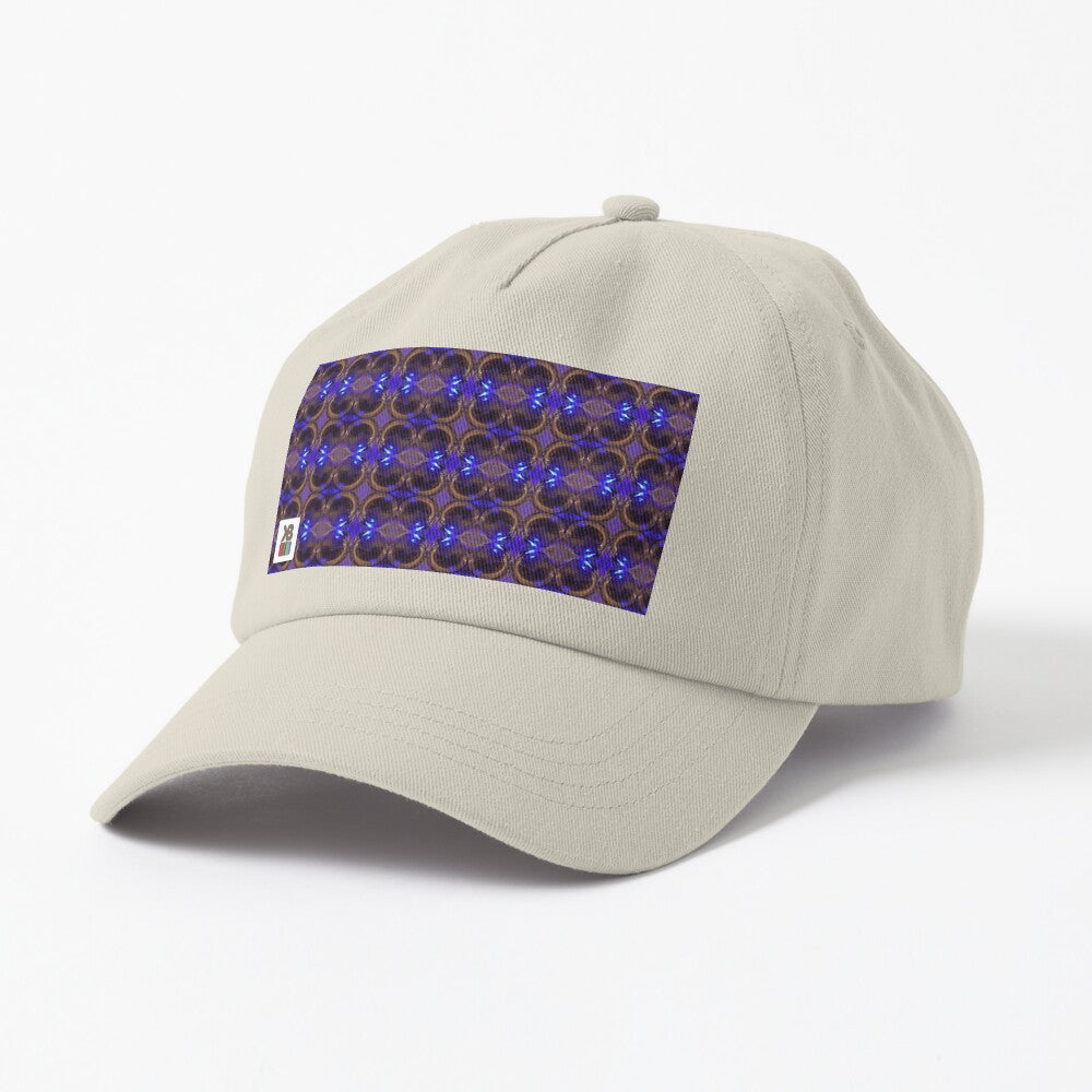 Beige Unstructured Cap (Cobalt Bubble)