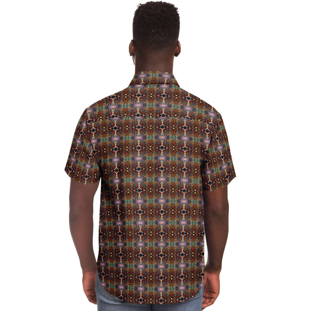 Short Sleeve Button Down Shirt (Woodstock No. 1)