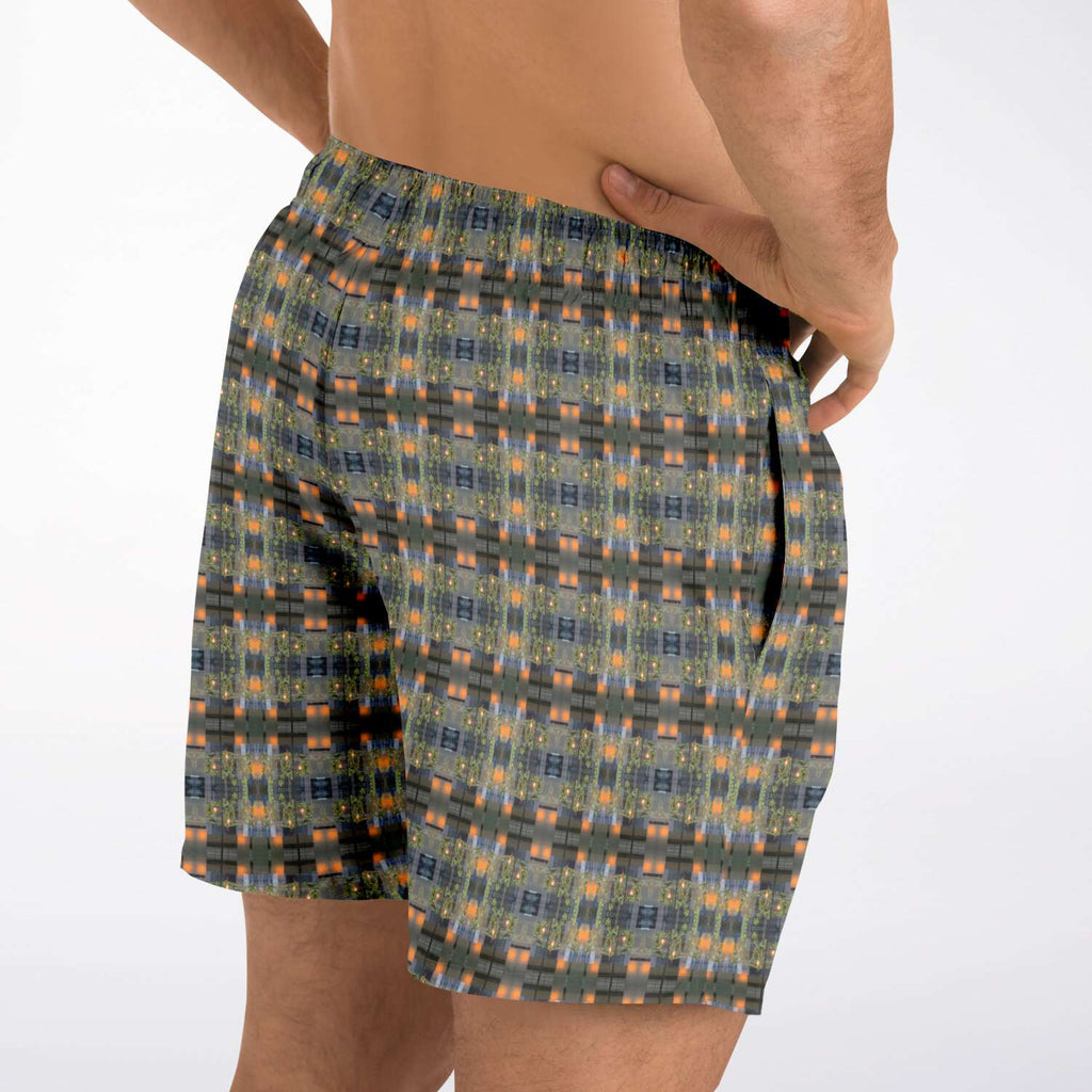 Swim Trunks (Modern Plaid No. 1)