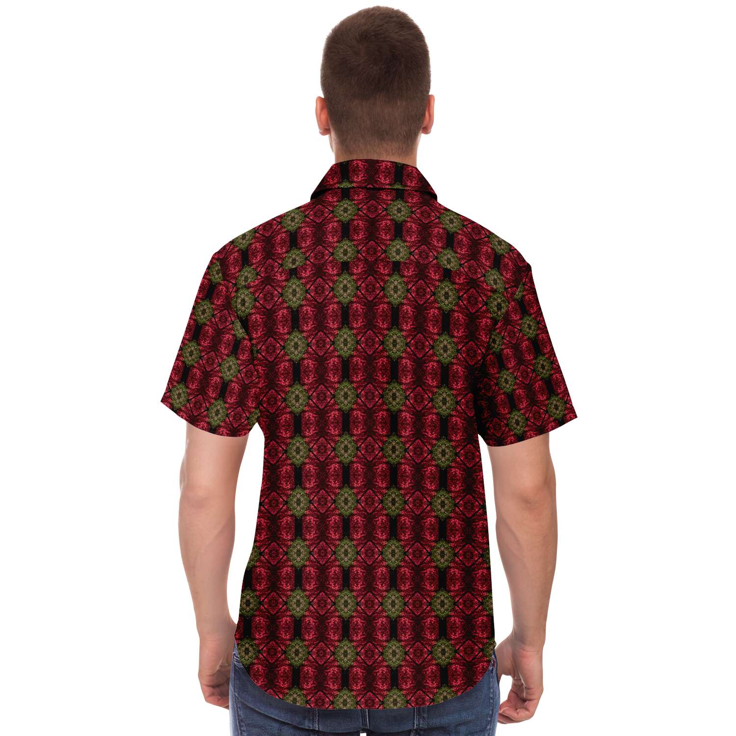 Short Sleeve Button Down Shirt (Victorian No. 1)