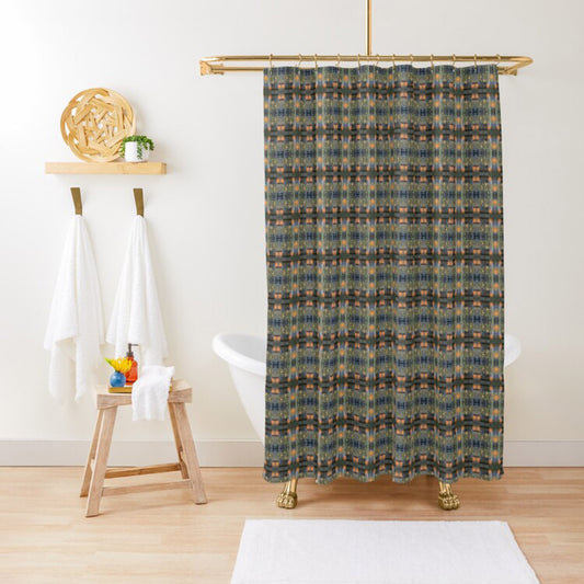 Shower Curtain (Modern Plaid No. 1)