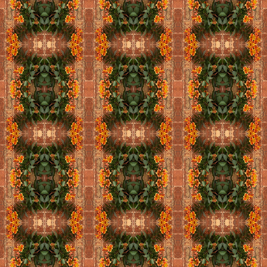 One-Piece Swimsuit Woman (Brick & Floral)