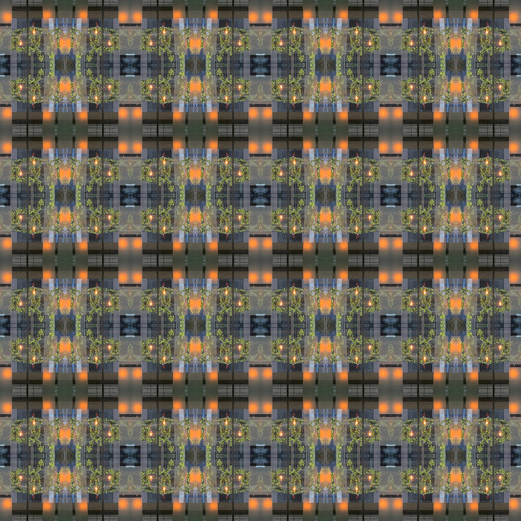 Square Silk Scarf (Modern Plaid No. 1)