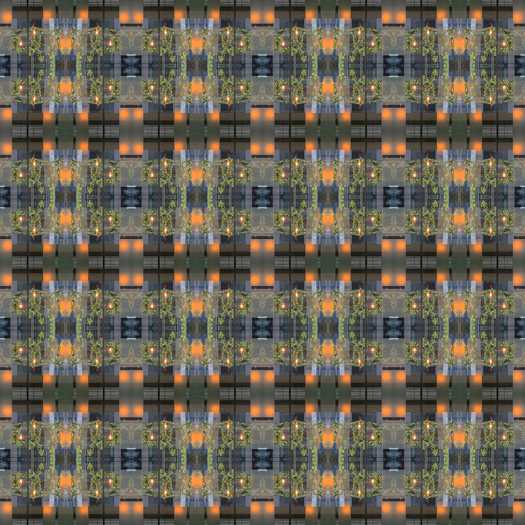 Square Silk Scarf (Modern Plaid No. 1)