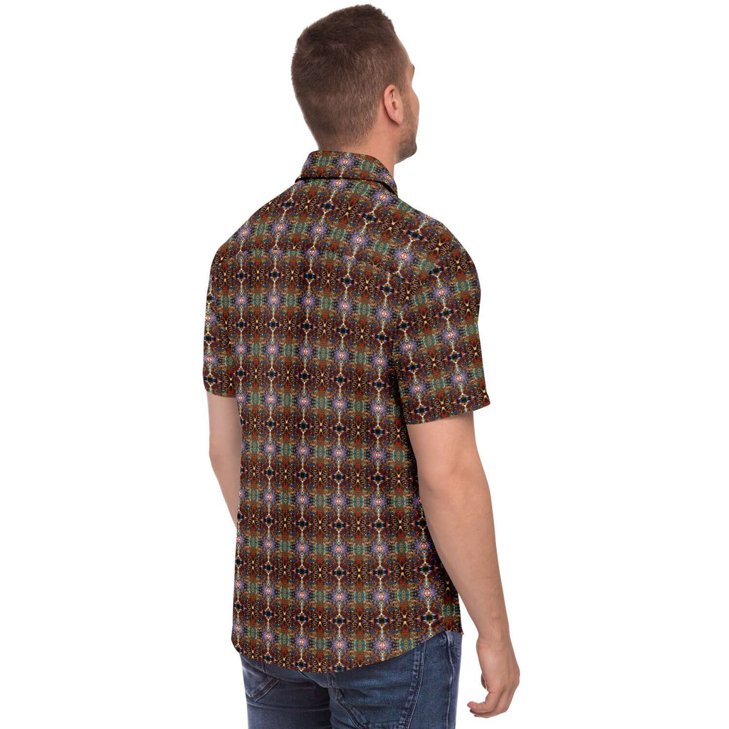 Short Sleeve Button Down Shirt (Woodstock No. 1)