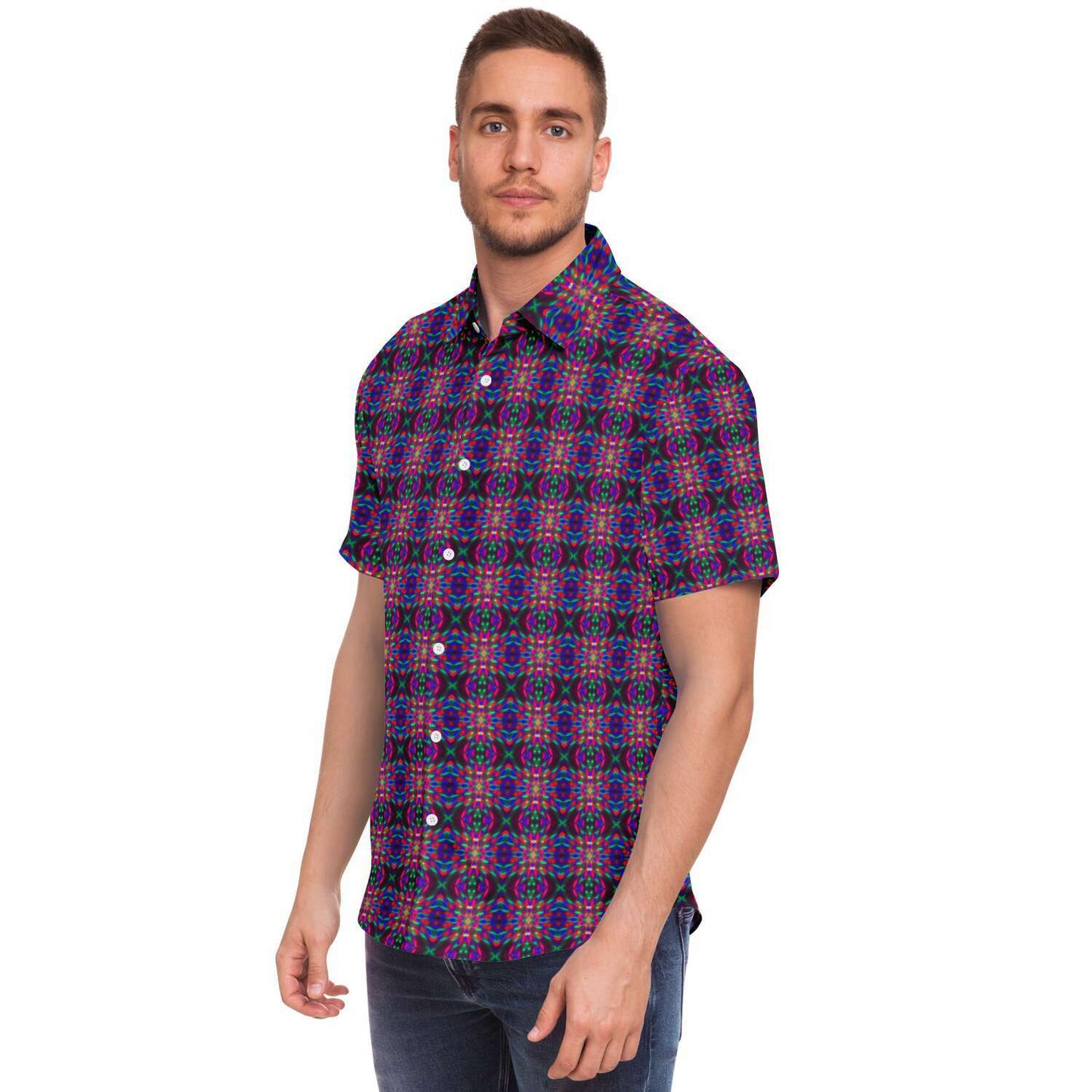 Short Sleeve Button Down Shirt (Disco No. 5)