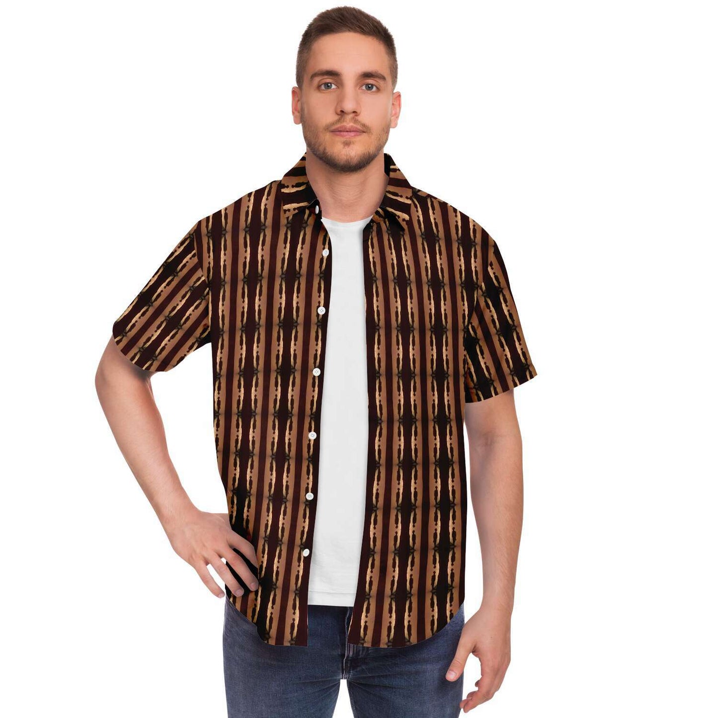 Short Sleeve Button Down Shirt (Cowboy)