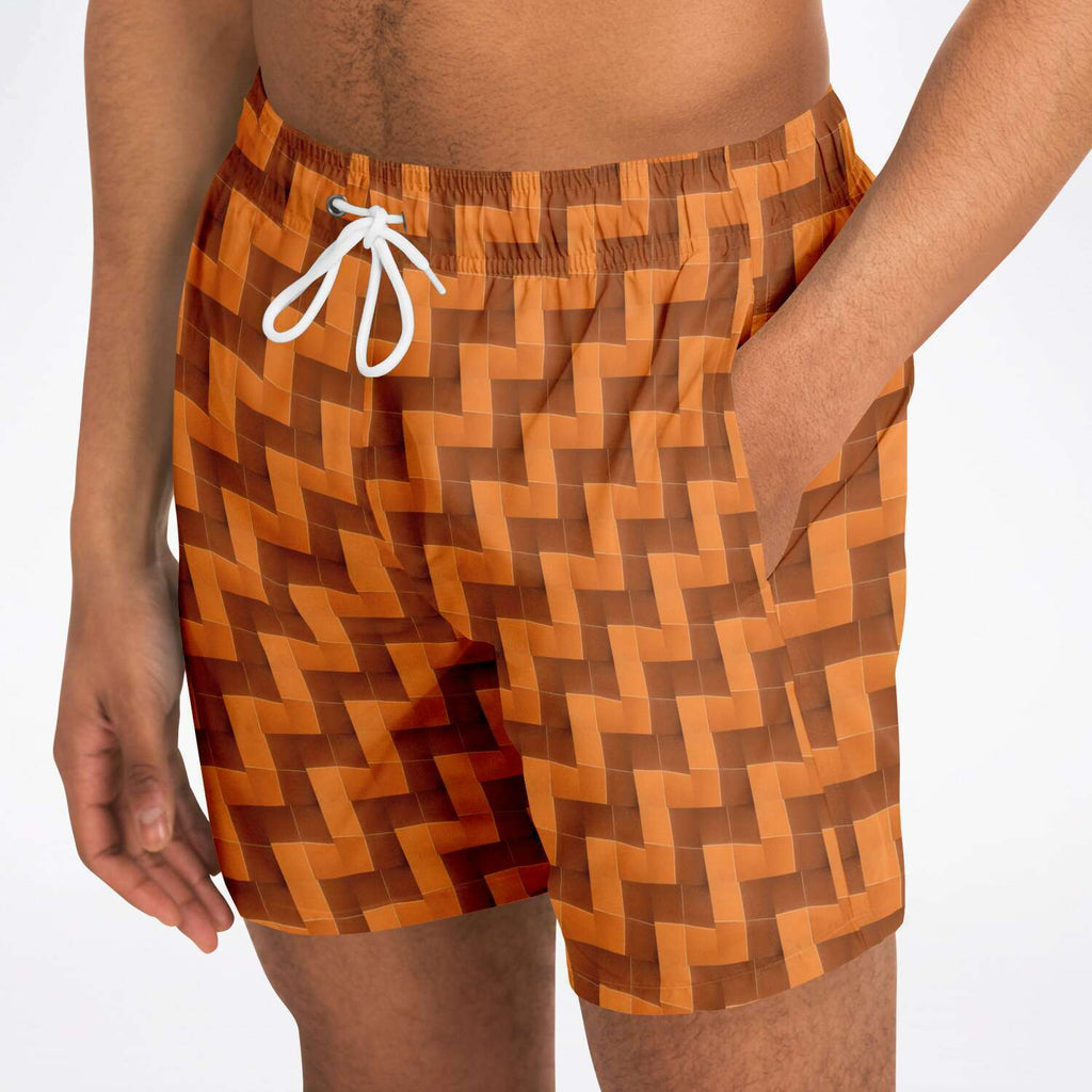 Swim Trunks (Burnt Orange Tiles)