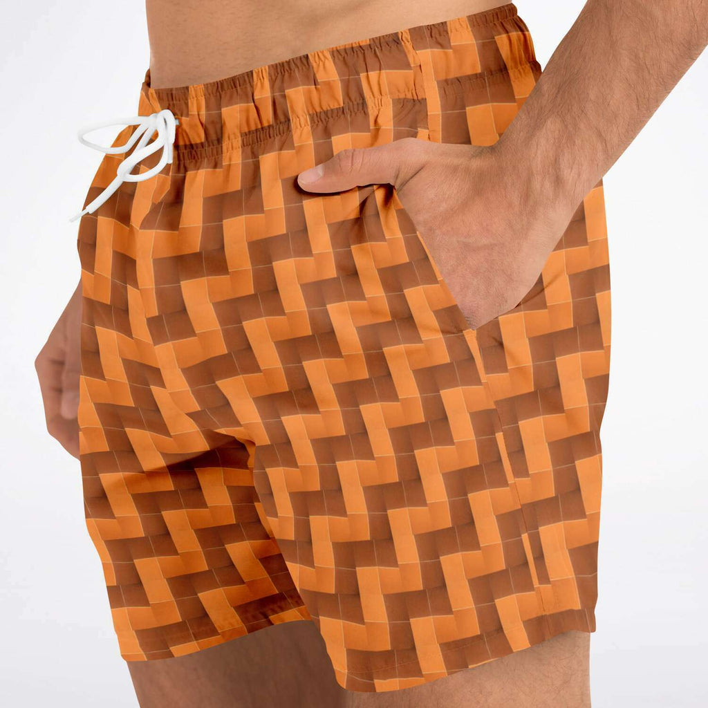 Swim Trunks (Burnt Orange Tiles)
