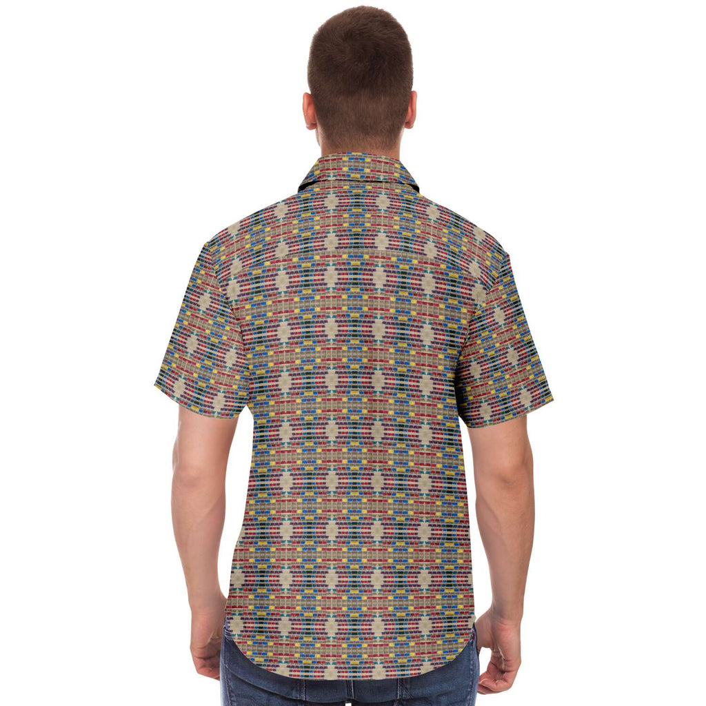 Short Sleeve Button Down Shirt (Mosaic)