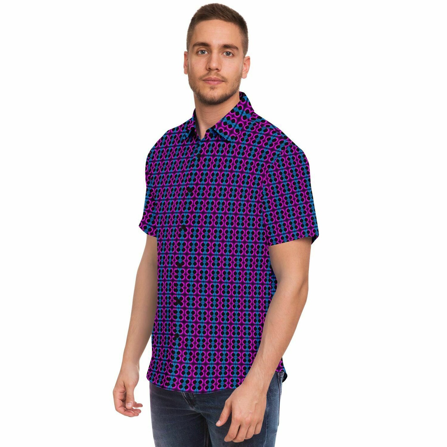 Short Sleeve Button Down Shirt (Eclipse)