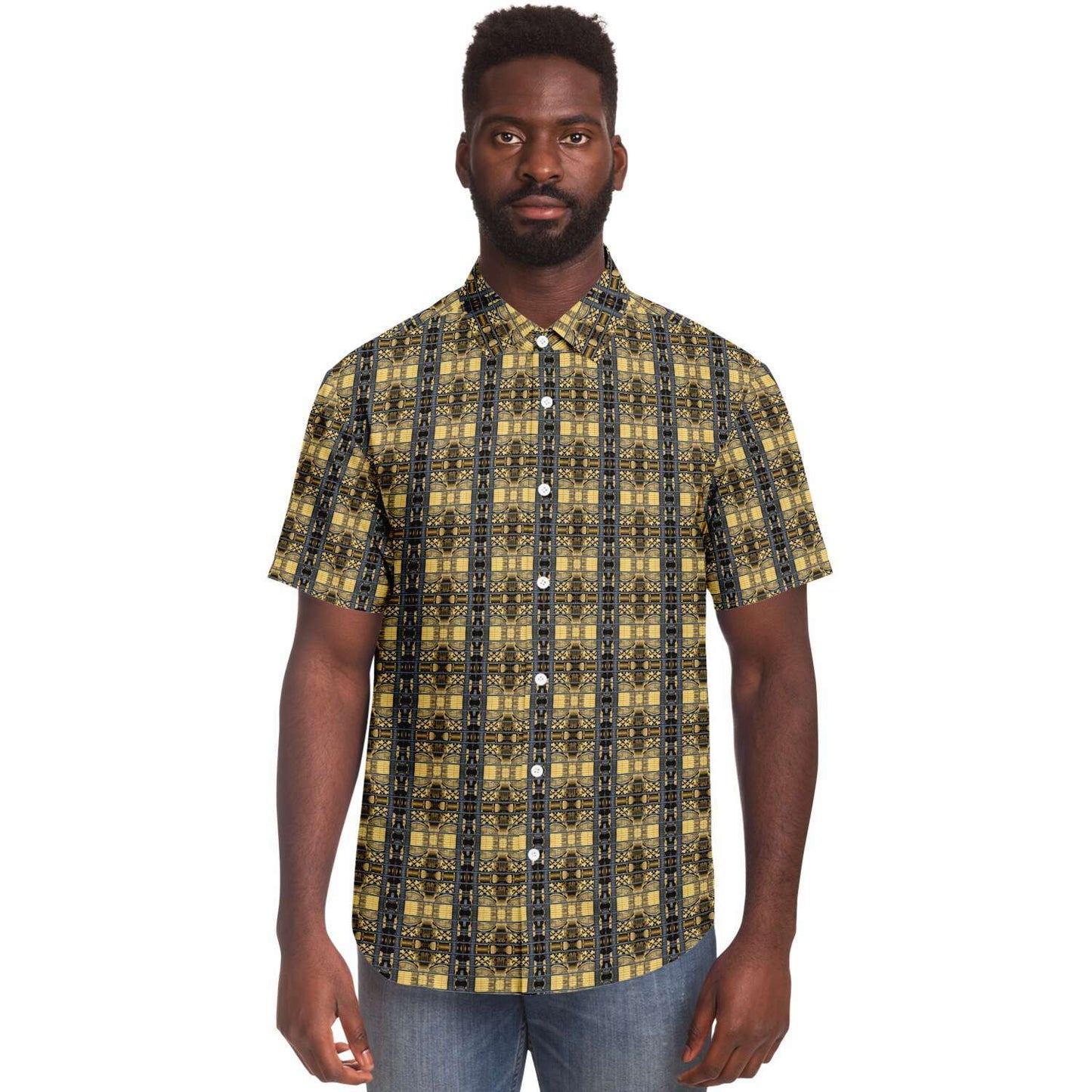 Short Sleeve Button Down Shirt (Antique Machine)