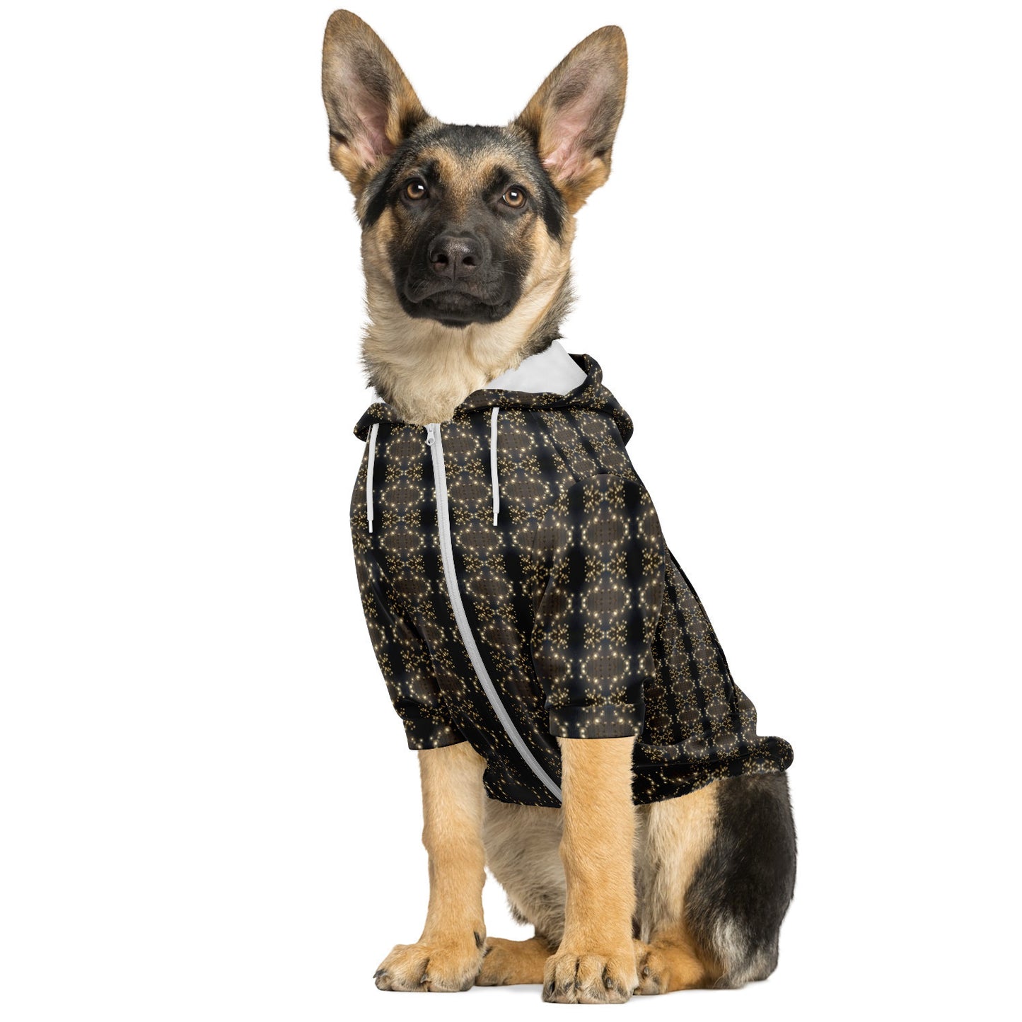 Dog Zip-Up Hoodie (Bubbles)