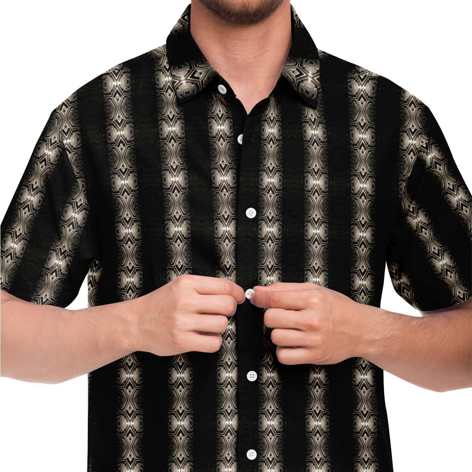 Short Sleeve Button Down Shirt (Mayan)