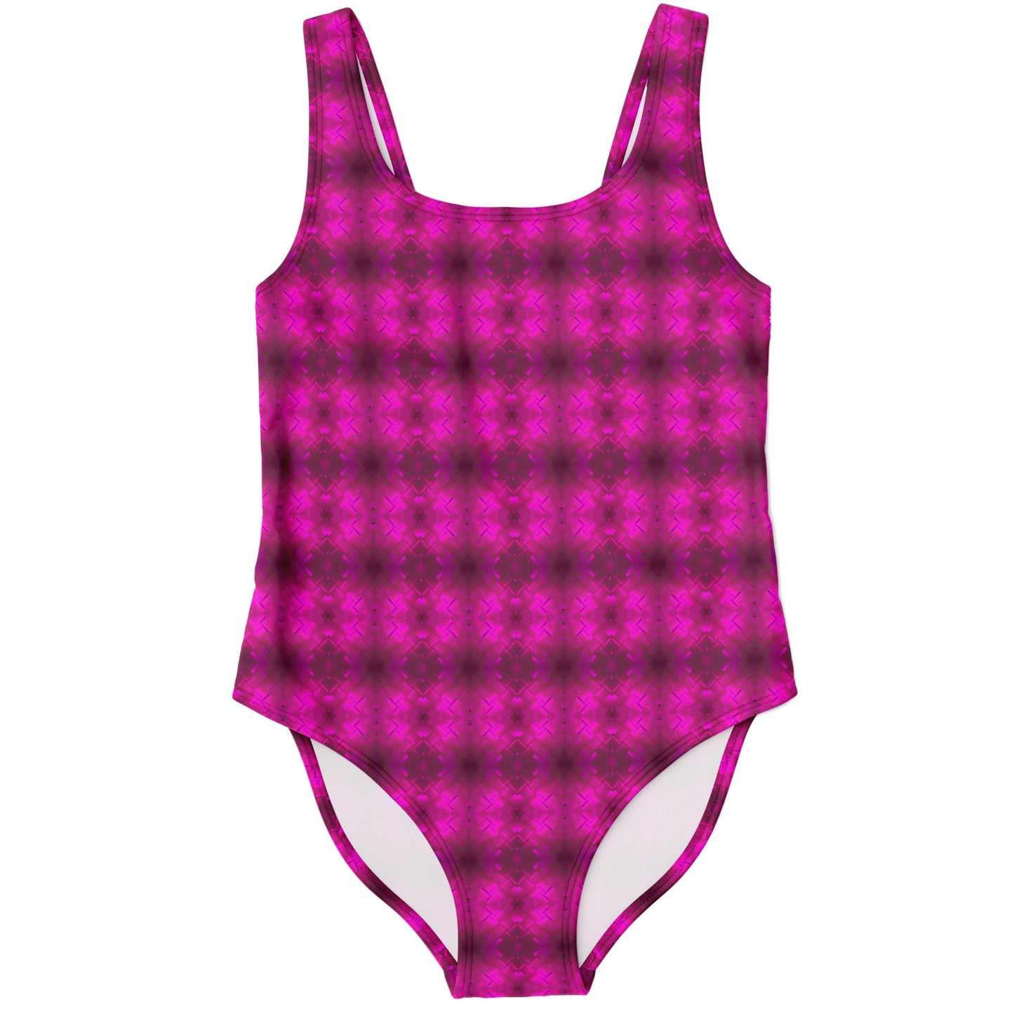 One-Piece Swimsuit Woman (Fuchsia Parquet)