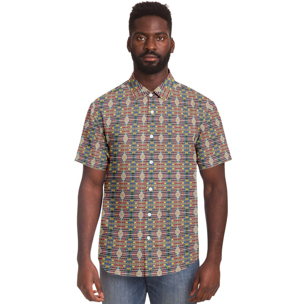 Short Sleeve Button Down Shirt (Mosaic)