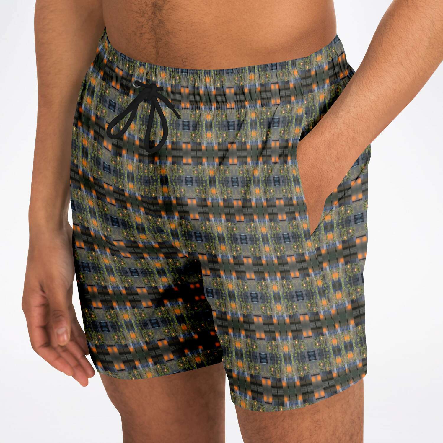 Swim Trunks (Modern Plaid No. 1)