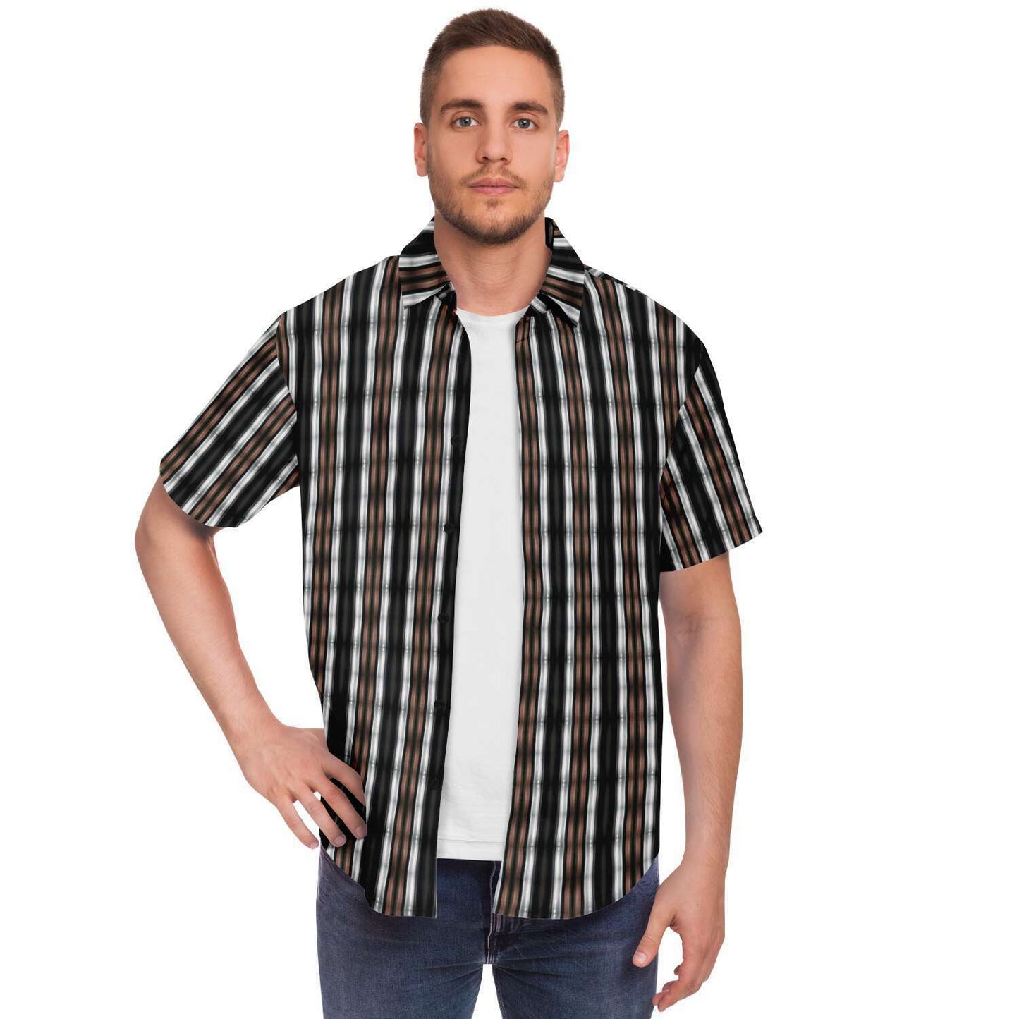 Short Sleeve Button Down Shirt (Copper & Lead No. 1)