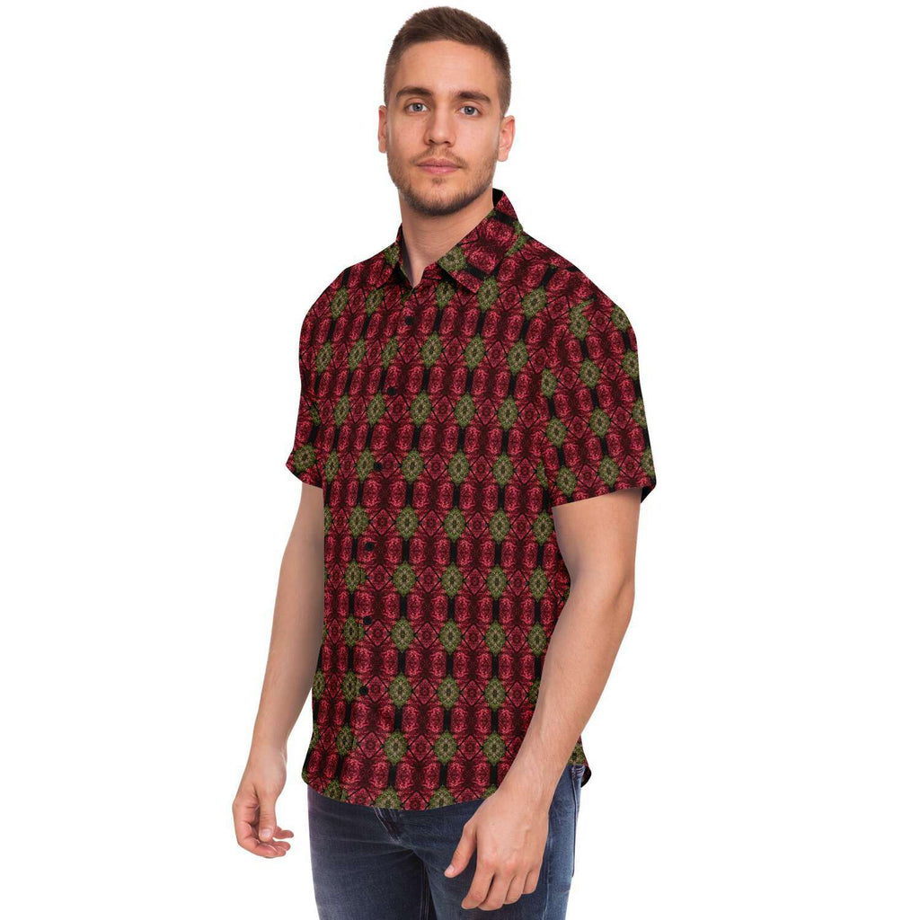 Short Sleeve Button Down Shirt (Victorian No. 1)
