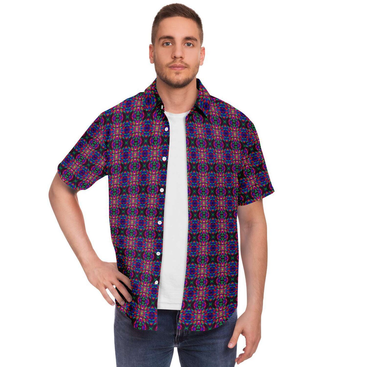 Short Sleeve Button Down Shirt (Disco No. 5)