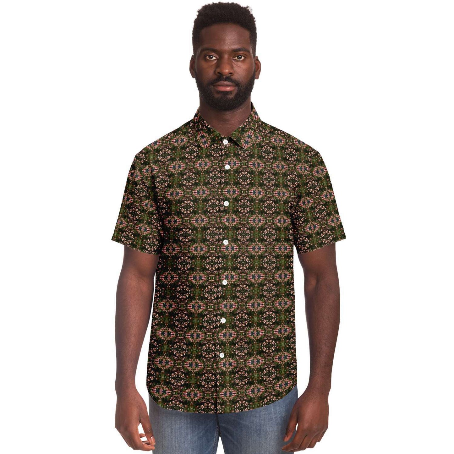 Short Sleeve Button Down Shirt (Tapestry)