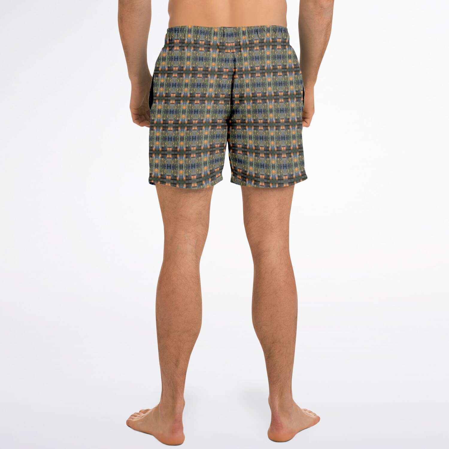 Swim Trunks (Modern Plaid No. 1)