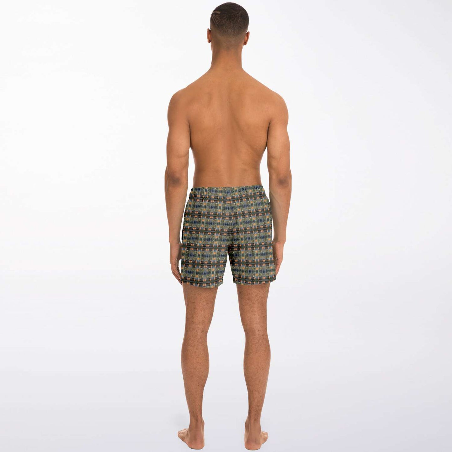 Swim Trunks (Modern Plaid No. 1)