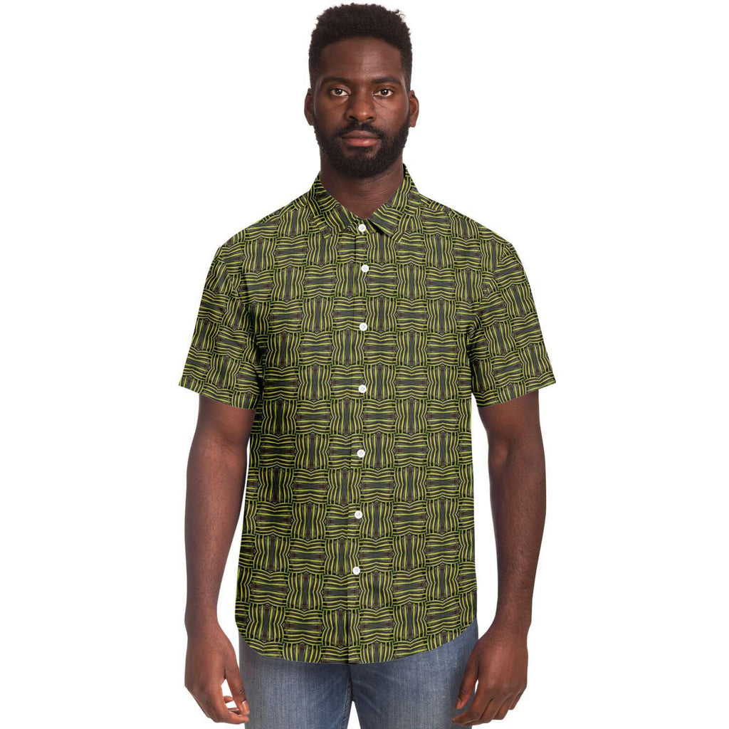 Short Sleeve Button Down Shirt (Teeth No. 1)