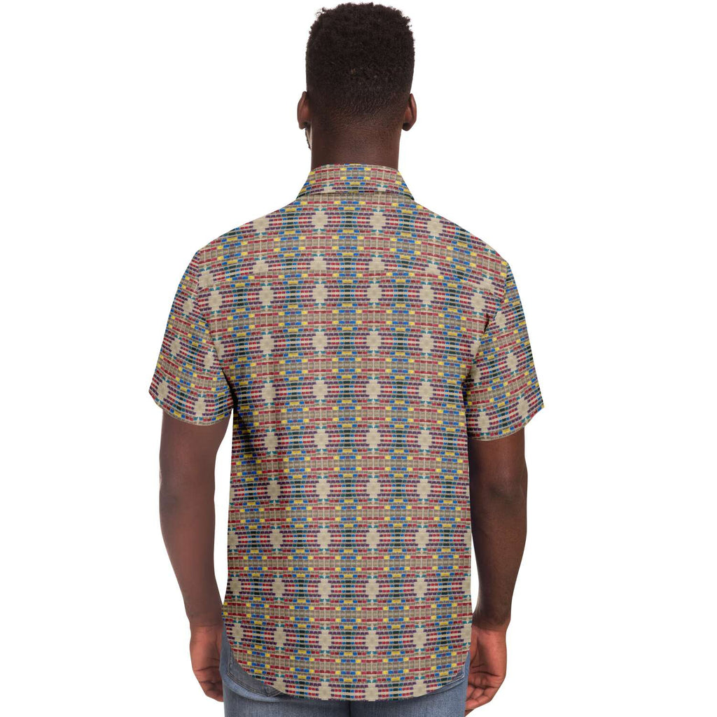 Short Sleeve Button Down Shirt (Mosaic)