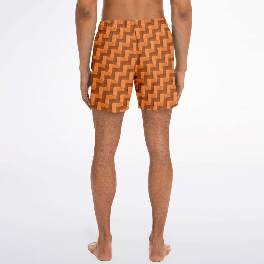 Swim Trunks (Burnt Orange Tiles)