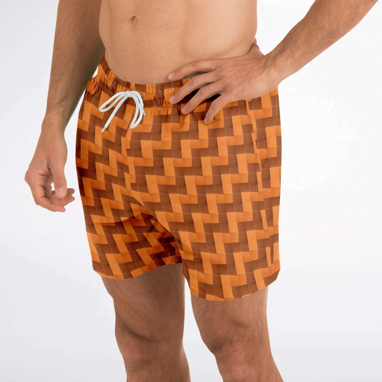 Swim Trunks (Burnt Orange Tiles)