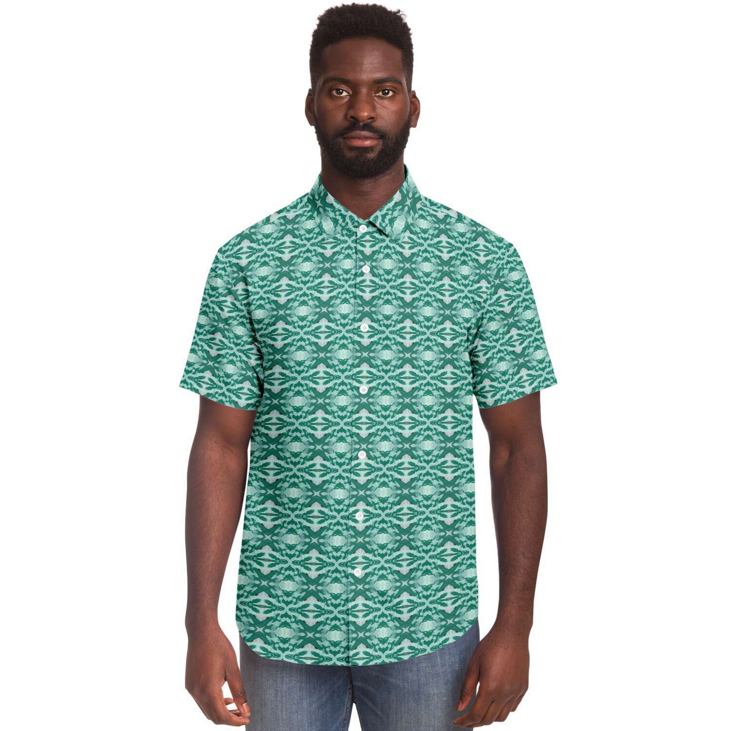 Short Sleeve Button Down Shirt (Neptune)