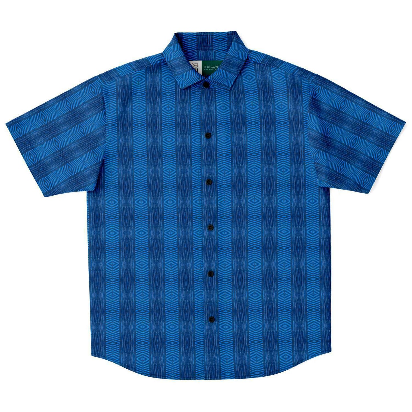 Short Sleeve Button Down Shirt (Royal Tiki)