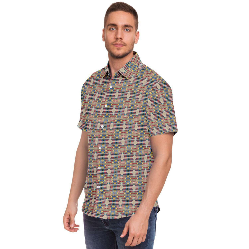 Short Sleeve Button Down Shirt (Mosaic)