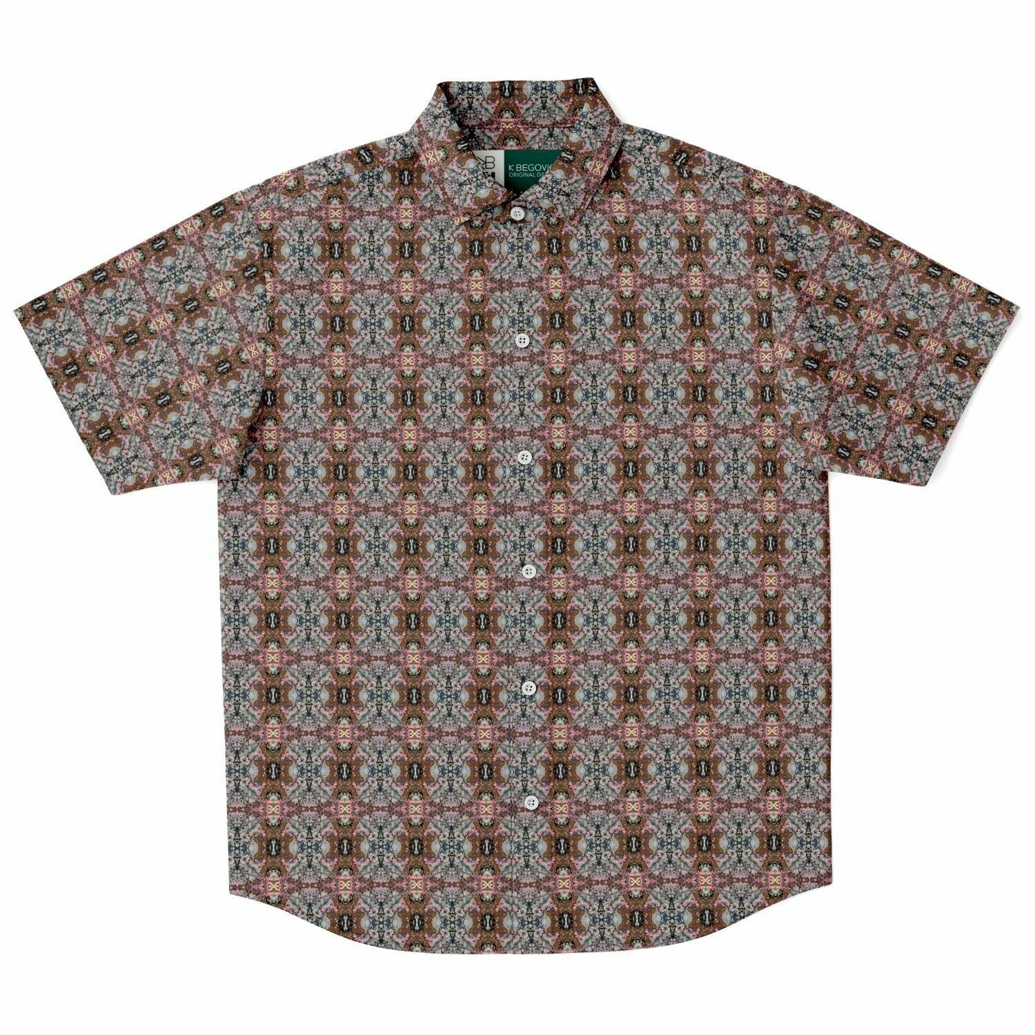 Short Sleeve Button Down Shirt (Artichoke)