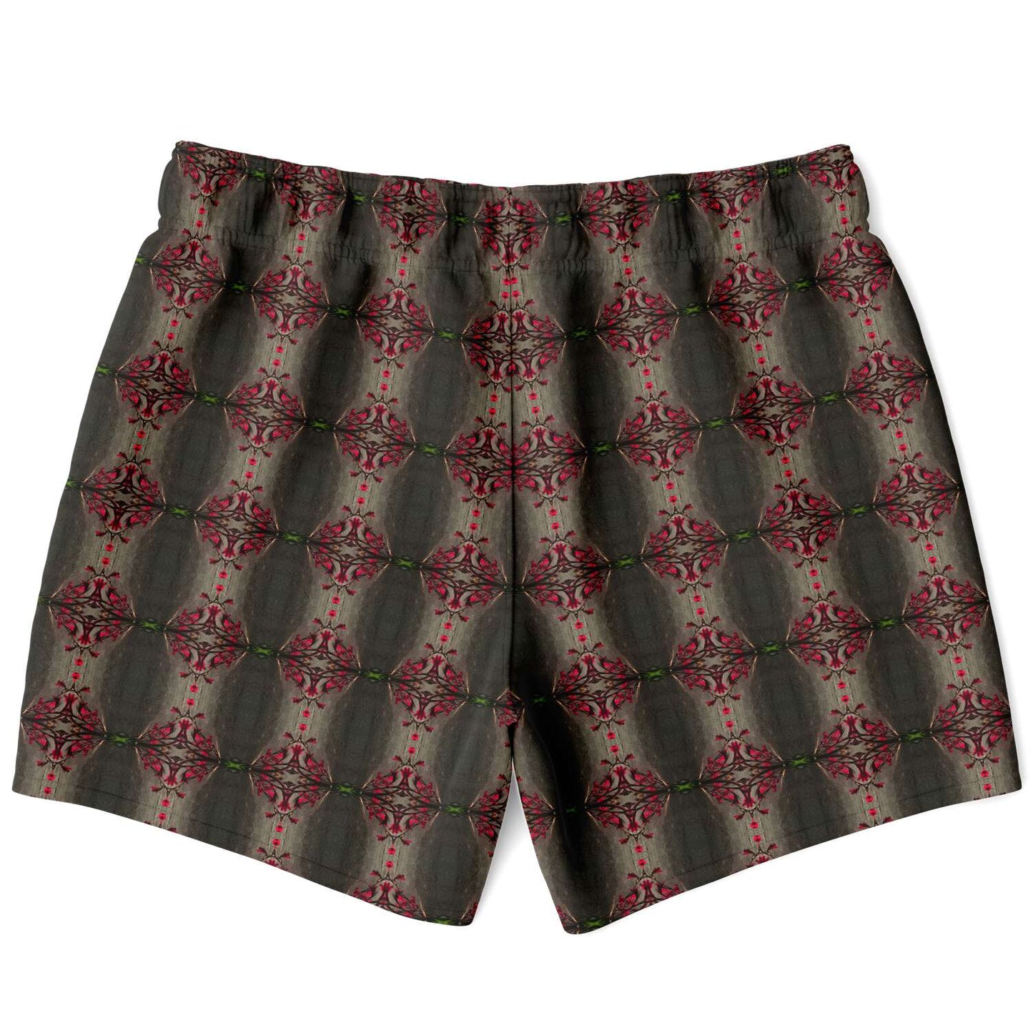 Swim Trunks (Red Flowers)