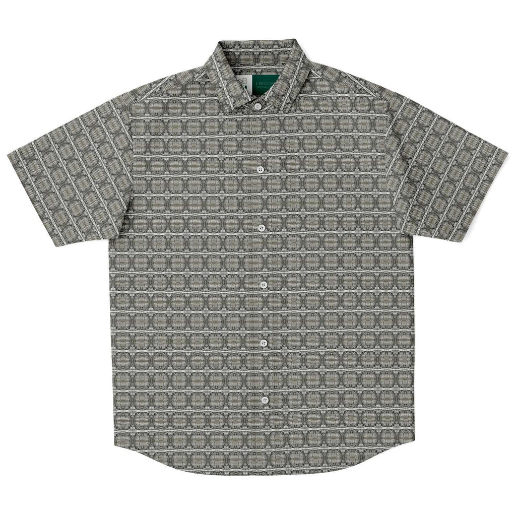 Short Sleeve Button Down Shirt (Wire Pattern 50)