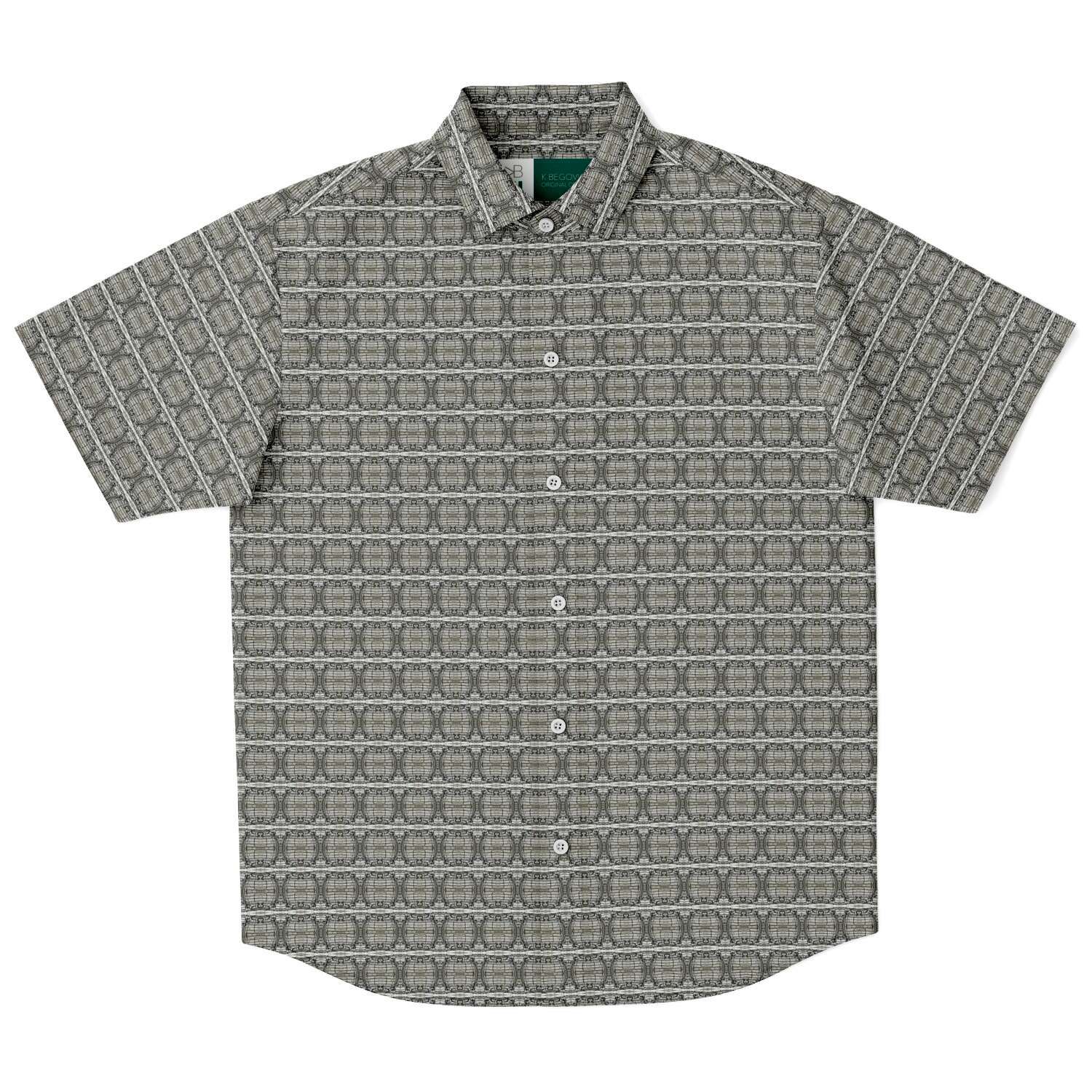 Short Sleeve Button Down Shirt (Wire Pattern 50)